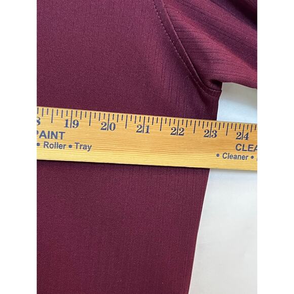 Ping Men’s XL Maroon Long Sleeve Ribbed Mock Neck Pullover Golf Sweater Casual - Picture 4 of 5